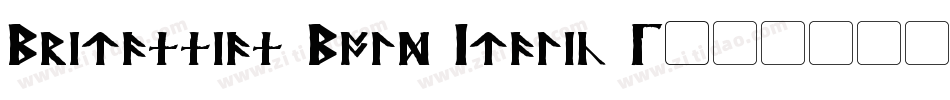 Britannian Bold Italic 1字体转换